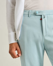 COTTON CHINO TROUSERS IN POWDER BLUE