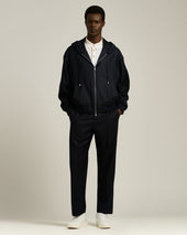 Pure Wool Bomber With Two Way Zip