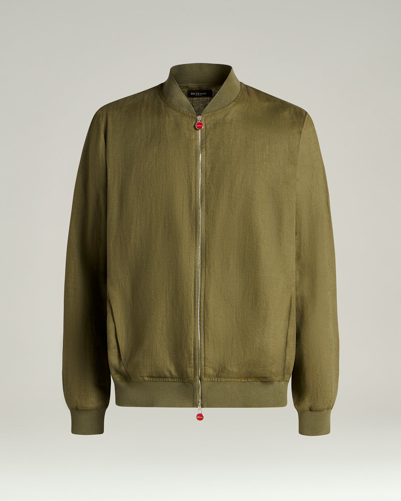 Pure Linen Jacket With Zip In
