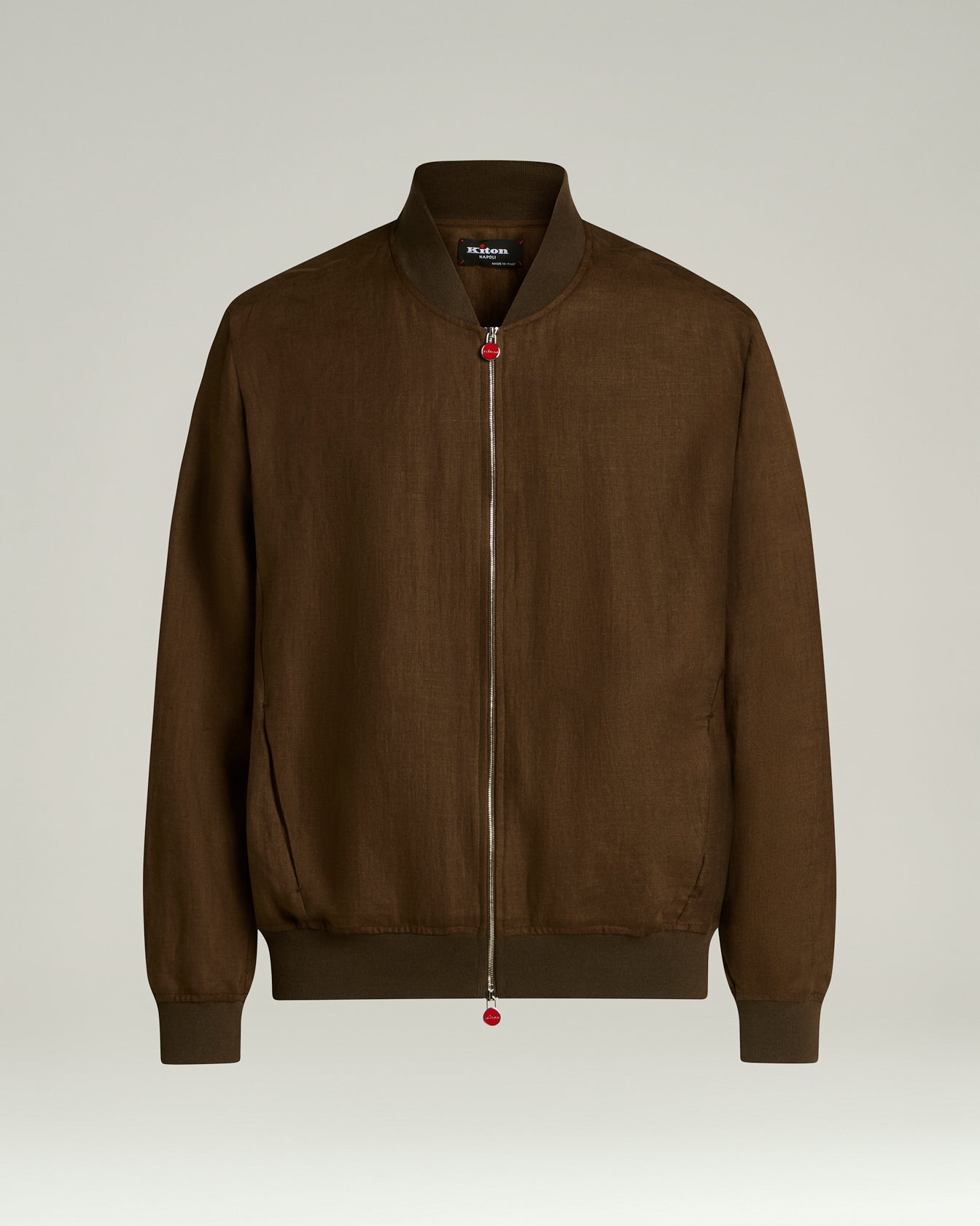 Pure Linen Jacket With Zip In