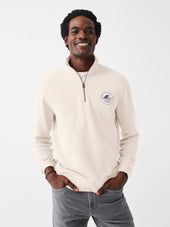 Martha's Vineyard Long-Sleeve Terry Quarter-Zip - Solar White