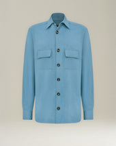 MINERAL WASHED COTTON OVERSHIRT