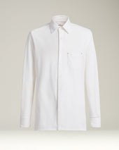 NERANO' SHIRT IN PURE WHITE COTTON JERSEY