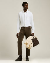 NERANO' SHIRT IN PURE WHITE COTTON JERSEY