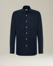 COTTON JERSEY SHIRT BLUE