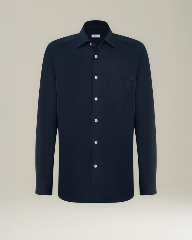 COTTON JERSEY SHIRT BLUE