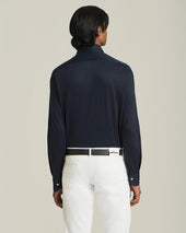 COTTON JERSEY SHIRT BLUE