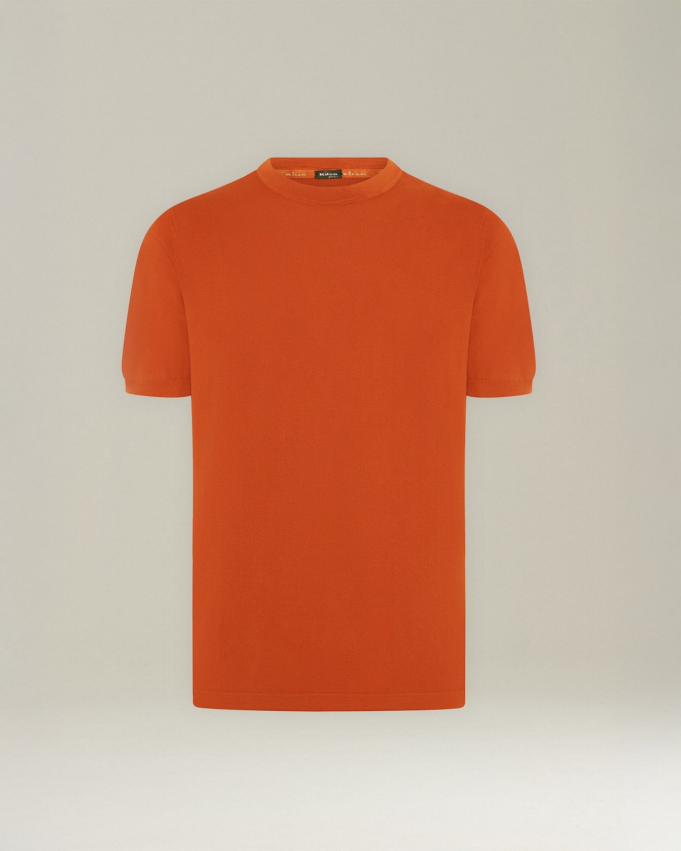 Cotton Knit Crew Neck T Shirt