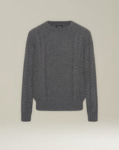 CASHMERE JUMPER WITH BRAID