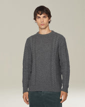 CASHMERE JUMPER WITH BRAID