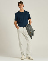 Cotton And Cashmere Blend T Shirt In Blue