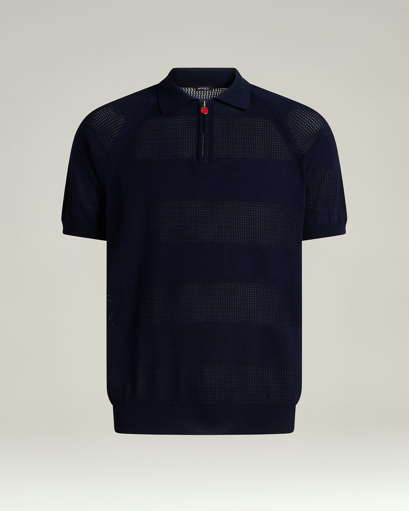Short Sleeved Zipped Polo Shirt