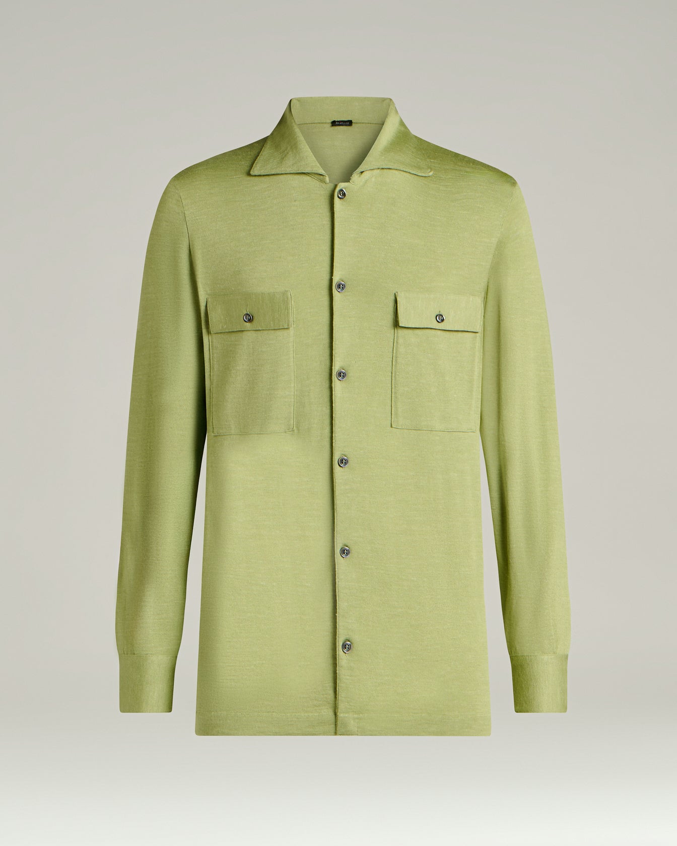 Silk Cashmere And Linen Blend Overshirt