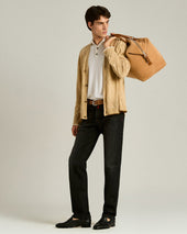 PURE LINEN CARDIGAN IN BEIGE