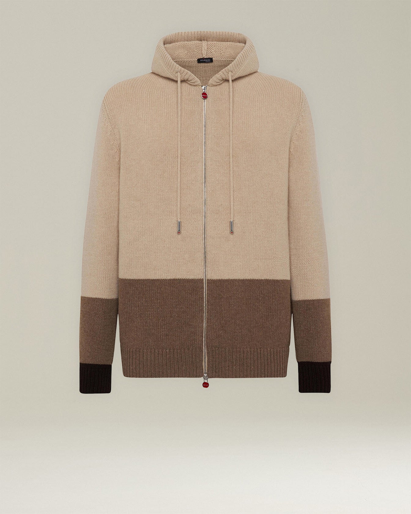 Colour Block Cashmere Bomber Jacket