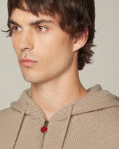 COLOUR BLOCK CASHMERE BOMBER JACKET
