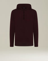 CASHMERE AND SILK HOODED TOP