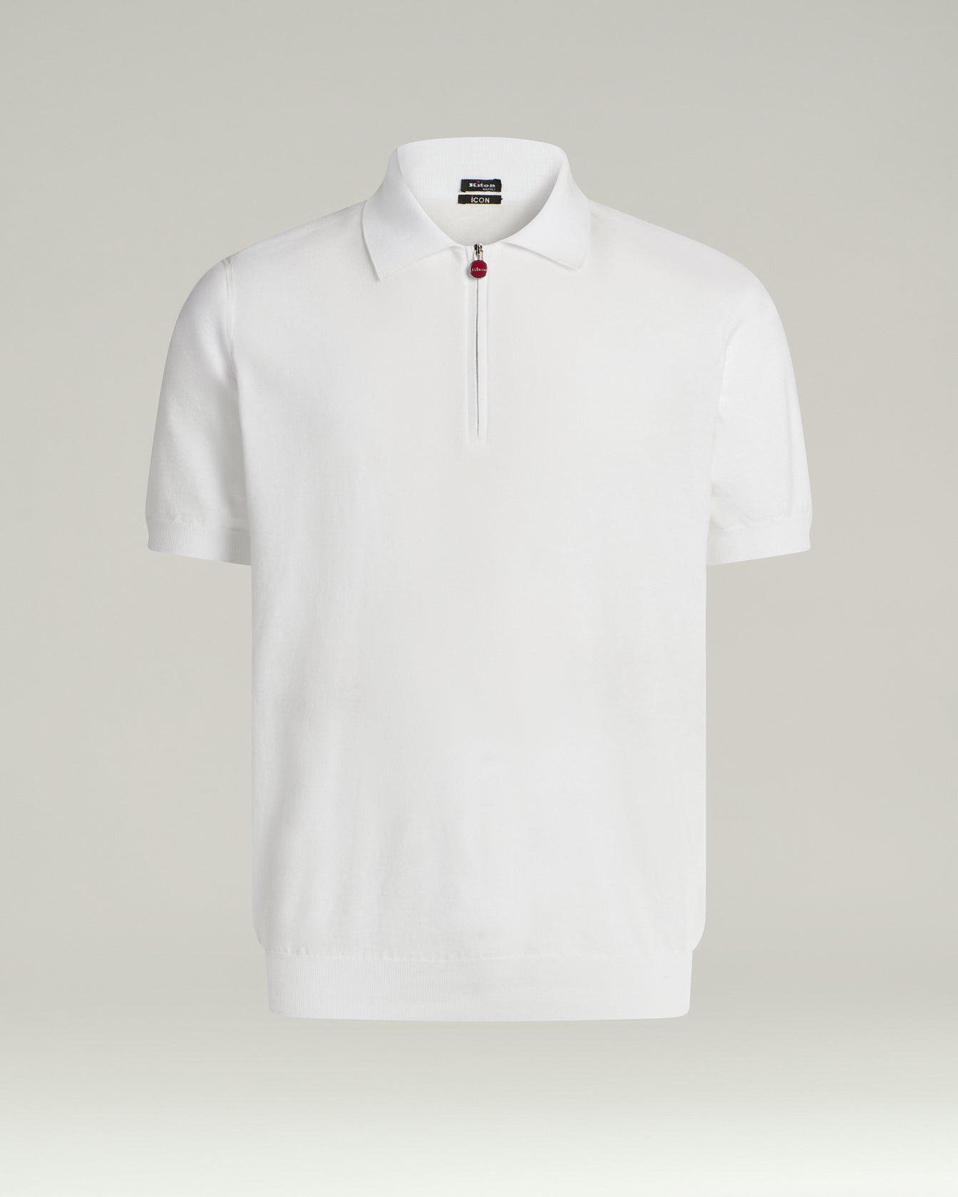 Pure Cotton Zippered Polo Shirt