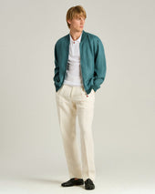 Pure Cotton Zippered Polo Shirt
