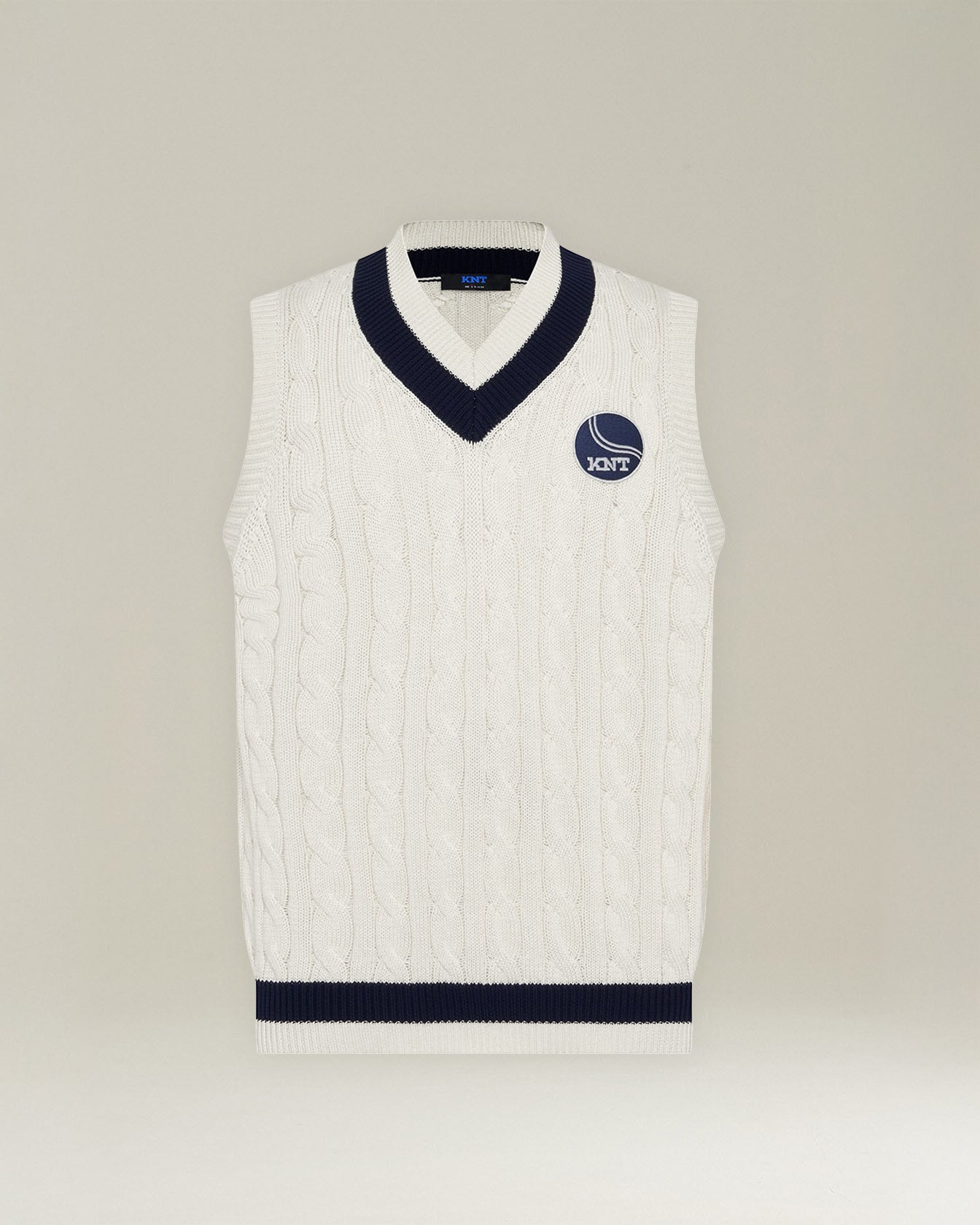 KNT COTTON KNIT SWEATER VEST - TENNIS CAPSULE COLLECTION