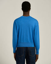 Extra Fine Virgin Wool And Silk Crew Neck Top