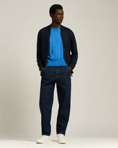 Extra Fine Virgin Wool And Silk Crew Neck Top
