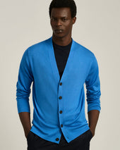Lightweight Virgin Wool And Silk Cardigan