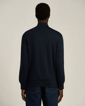 Stretch Viscose Jersey Zip Up Sweatshirt