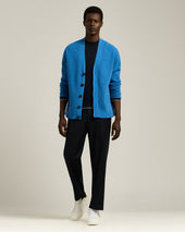 Crew Neck Long Sleeve Sweater In Extra Fine Virgin Wool