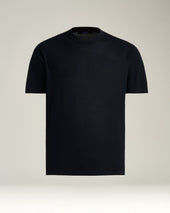 Crew Neck T Shirt In Extra Fine Virgin Wool