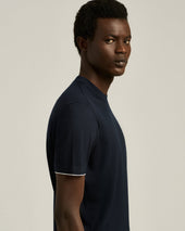 Crew Neck T Shirt In Extra Fine Virgin Wool