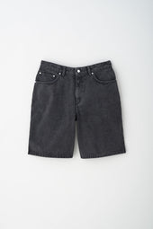 Antifit Denim Shorts in Washed Black