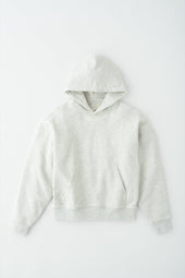 Unisex French Terry Hoodie in Oat Melange