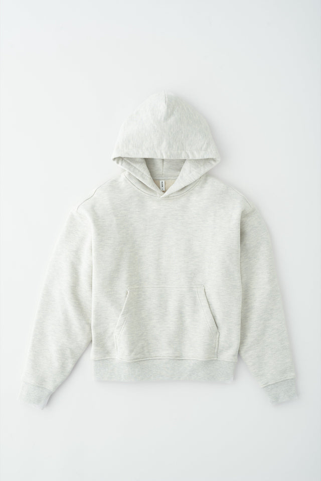 Unisex French Terry Hoodie in Oat Melange