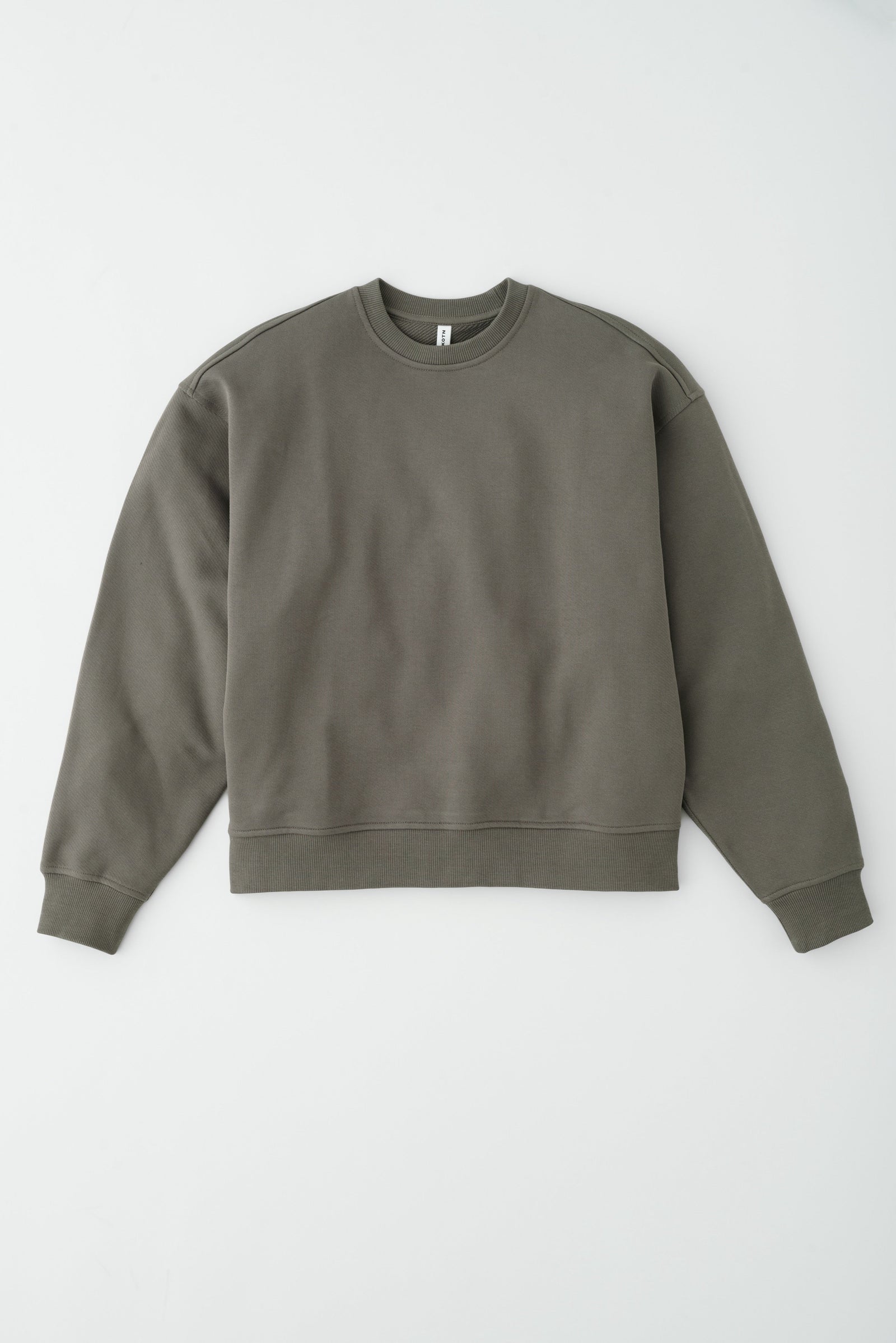 French Terry Sweatshirt in Dark Taupe