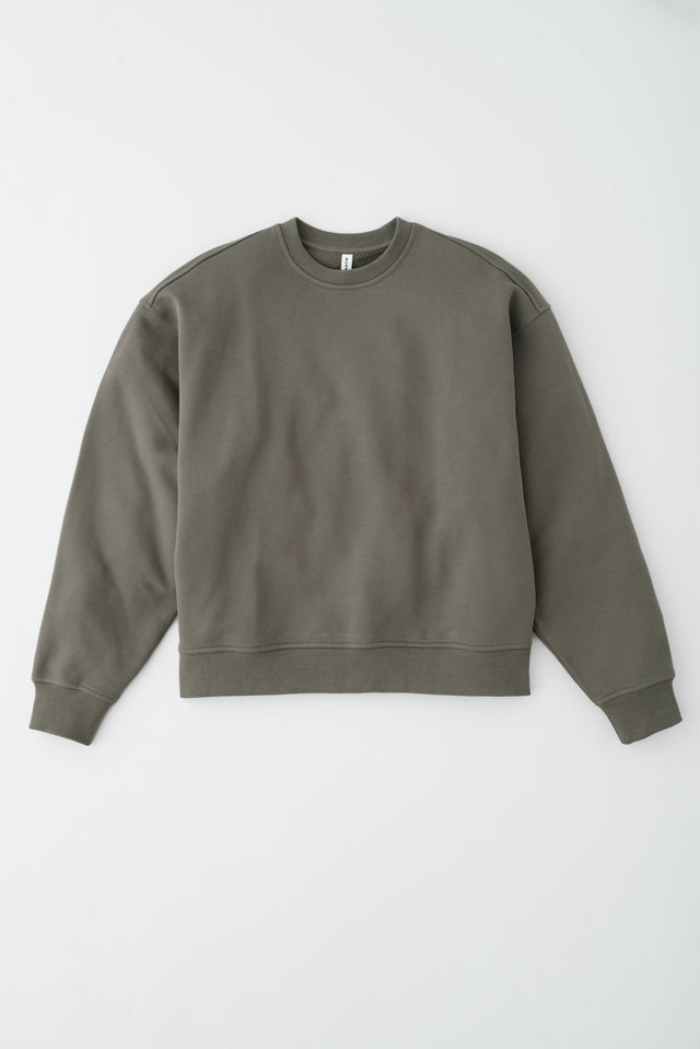 French Terry Sweatshirt in Dark Taupe