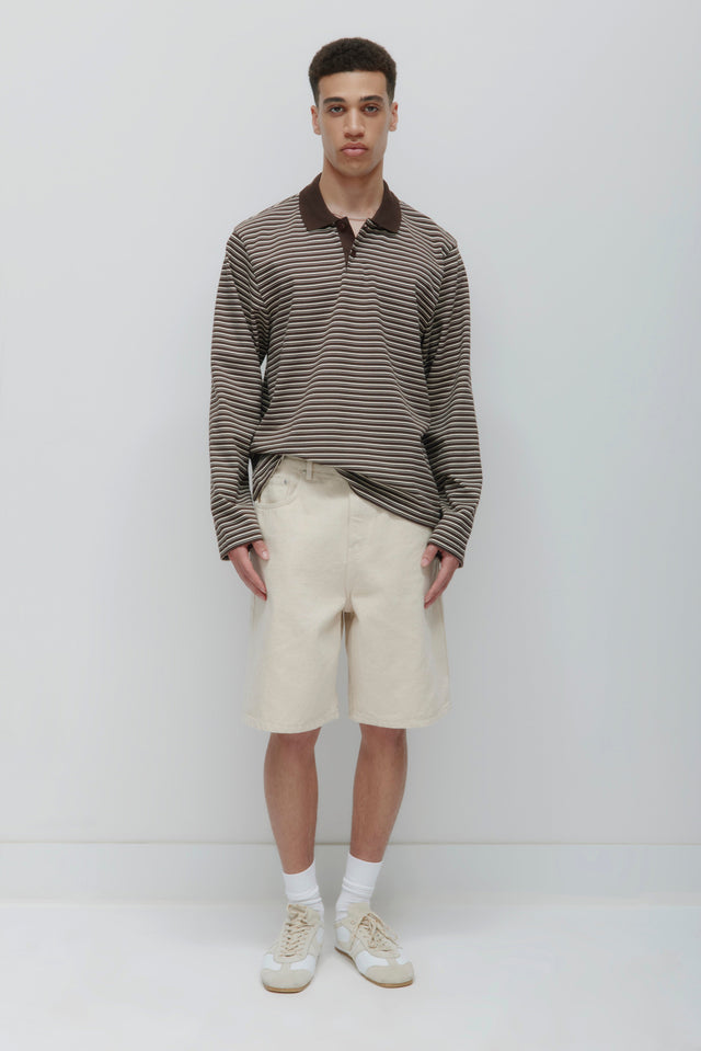 Antifit Denim Shorts in Natural