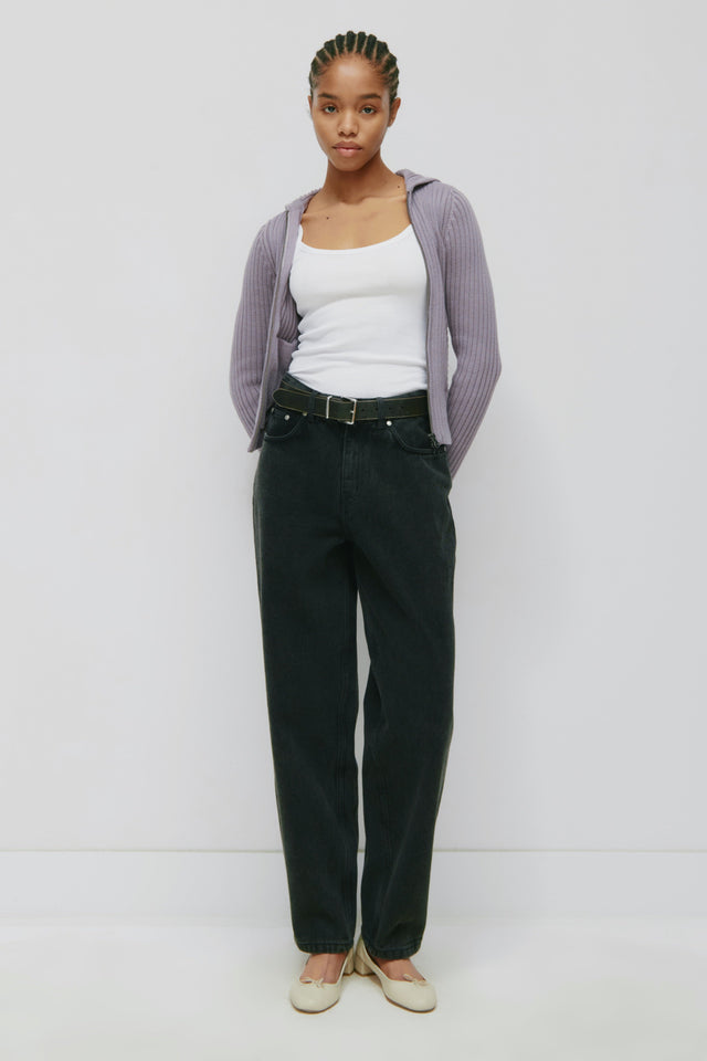 Antifit Denim in Washed Black