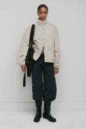 Men's Tefnut Stand Collar Jacket in Stone