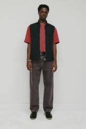 Men's Tefnut Stand Collar Vest in Black