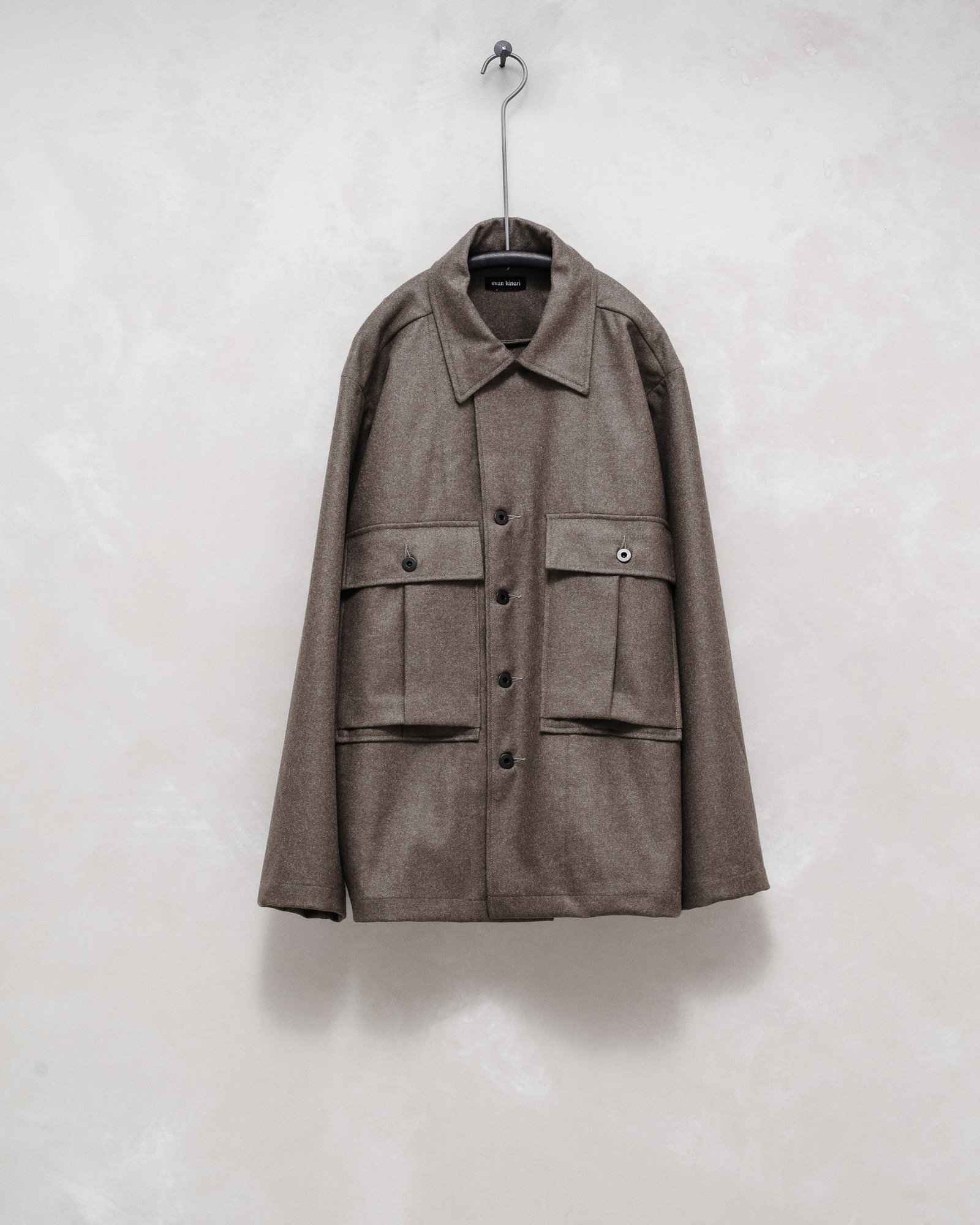 Bellow Pocket Jacket Wool Flannel
