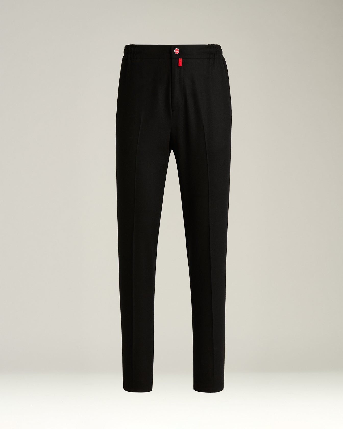Wool Comfort Trousers With Elastic Waistband