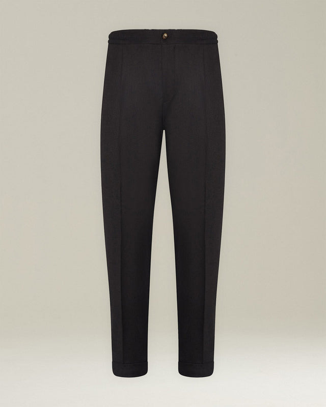COTTON AND CASHMERE COMFORT TROUSERS