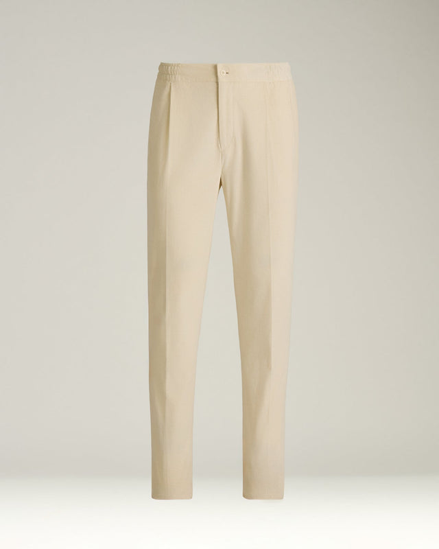 IVORY FINE-CORDUROY TROUSERS