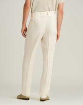 PURE LINEN TROUSERS IN WHITE