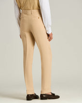 LINEN TROUSERS WITH DARTS BEIGE