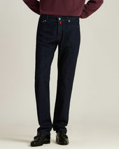 5-POCKET JEANS IN STRETCH COTTON DENIM DARK BLUE