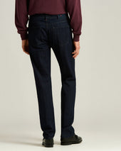 5-POCKET JEANS IN STRETCH COTTON DENIM DARK BLUE
