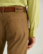 Stretch Cotton Five Pocket Trousers
