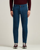 DENIM TROUSERS IN STRETCH COTTON